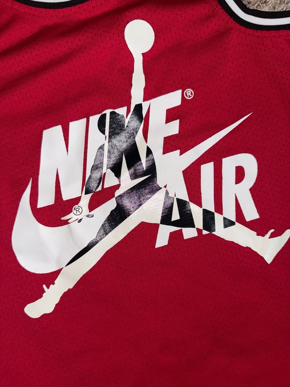 Nike Red & White Jordan Graphic Basketball Tank - Picture 3 of 5